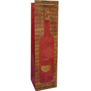 Cork Wine Gift Bag   Red 