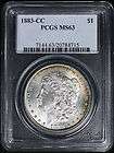 1883 CC US Morgan Silver Dollar 1 PCGS MS63  