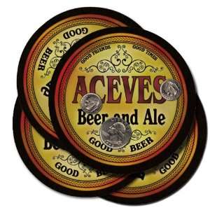  ACEVES Family Name Brand Beer & Ale Coasters: Everything 