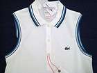 LACOSTE NWT $175 Tennis Dress 8 EUR 40 White Cotton NEW Limited 