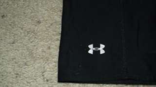 WOMENS UNDER ARMOUR BLACK COMPRESSION SHOTS SZ SMALL  