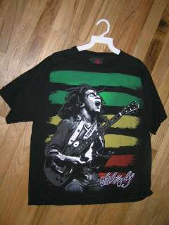 BOB MARLEY Zion Reggae T Shirt Large FREE Shipping !  