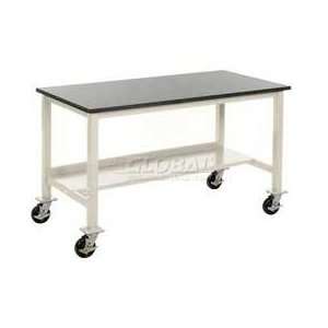   Resin Safety Edge Mobile Production Bench Tan 