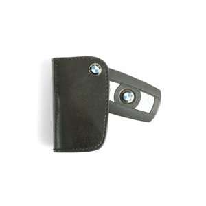 BMW Genuine Black Leather Key Case OEM: Automotive