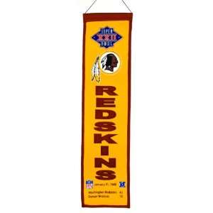  NFL Washington Redskins Super Bowl XXII Banner: Sports 