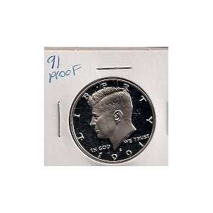  1991 S PROOF KENNEDY HALF DOLLAR 