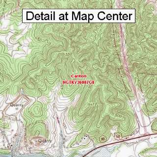  USGS Topographic Quadrangle Map   Canton, Kentucky (Folded 