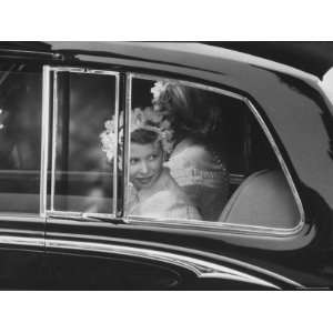 Princess Anne on Her Way to Princess Margarets Wedding Stretched 