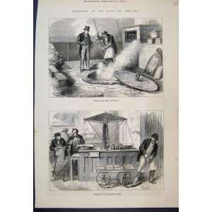  1872 Bank England Bullion Vault Burning Banknotes Print 