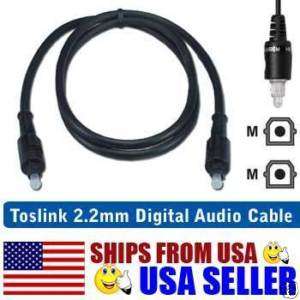NEW 30 ft Optical Cable Audio Toslink Fiber Optic 30ft  