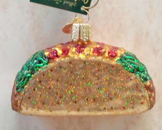 OLD WORLD Taco ORNAMENT Mexican FOOD Tasty TAMALE 32084  