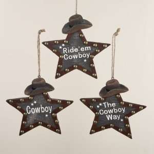  Club Pack of 12 Wild West Studded Star with Cowboy Hat 