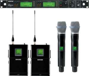 Shure UHF R UR124D/BETA 87A   DUAL COMBO SYSTEM  
