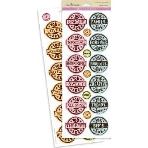 Miss Elizabeths 2 Sided Value Paper Stickers 4.25X11 Shee Circle 