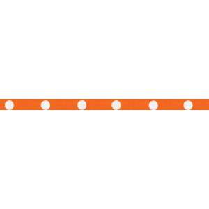    Dippy Dots Ribbon 3/8 Wide 9 Feet Orange/White