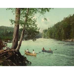  Vintage Travel Poster   An Adirondack mountain stream 24 X 