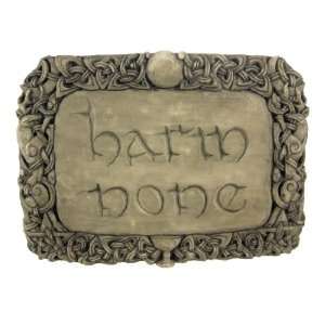    Stone Finish HARM NONE Wall Plaque Wiccan Rede