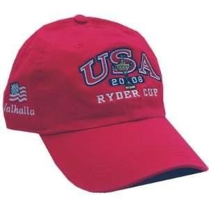  Ahead 2008 Ryder Cup Unstructured Classic Fit Cap   Red 