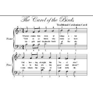    Carol of the Birds Easy Piano Sheet Music: Christmas Carol: Books