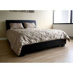   Queen Size Leather Platform Bed by Wholesale Interiors