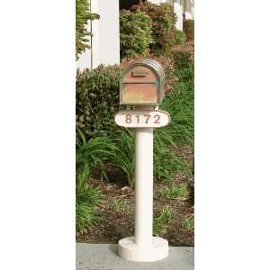 Basic Mailbox Post & Westchester Brass Mailbox with Locking Insert 