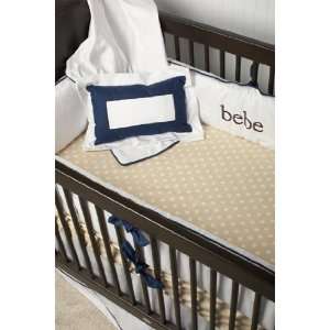    White Collection   Boy Polka Dot Crib Bedding by Maddie Boo: Baby
