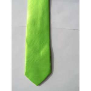  lime neon green tie necktie unisex 