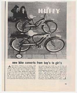   Huffy Convertible 4 Wheel Boy Girl Bike Bicycle Photo Print Ad  