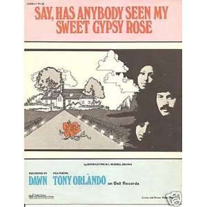  Sheet Music Say Has Anybody Seen My Sweet Gypsy Rose Dawn 