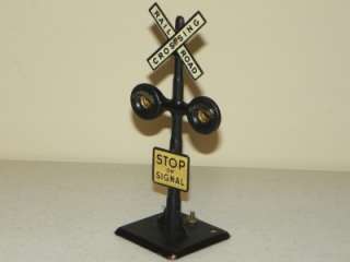 Marx Prewar Railroad Crossing Signal for Train Set/Layout Electric 