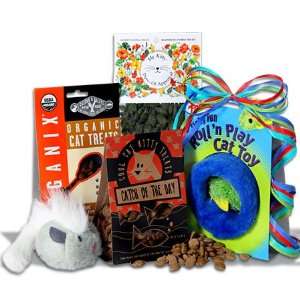 Cat Lovers Gift Basket Stack / Pampered Cat Gift Basket Stack:  