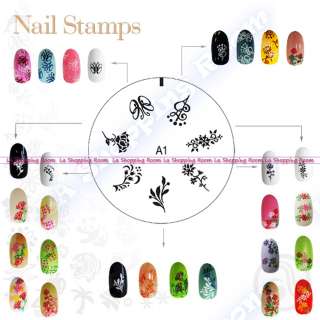 Nail Art Stamp ENAS Design image stamping DIY stencil printing salon 