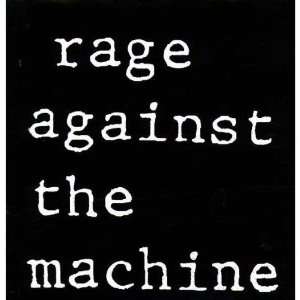  Rage Against The Machine   Black & White Logo Decal 