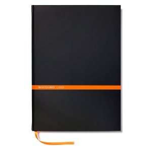  Whitelines Hard Bound A4 Notebook, Lined, Black (WL60 