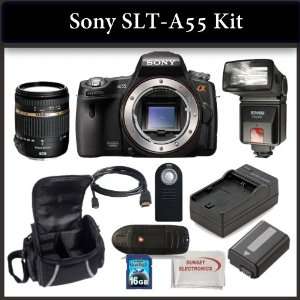  Camera Kit Includes Sony SLT A55 Camera, Tamron 18 270mm F/3.5 6 