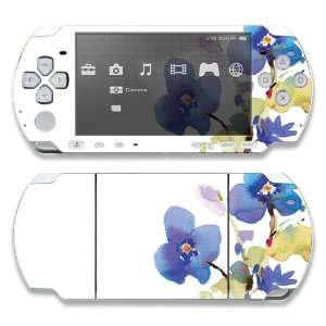  Sony PSP 1000 Skin Decal Sticker  Flower in Watercolors 