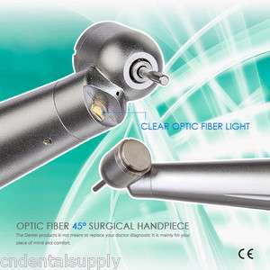 New Dental 45 degree Dental Optic fiber Surgical High speed Handpiece 