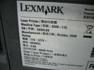 Lexmark E120 Laser Printer 4506 110  