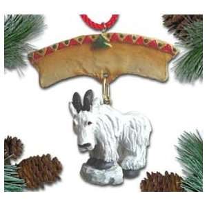   Personalized Mountain Goat Ornament   Billy Rock Goat
