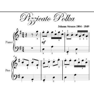  Polka Strauss Big Note Piano Sheet Music Johann Strauss Books