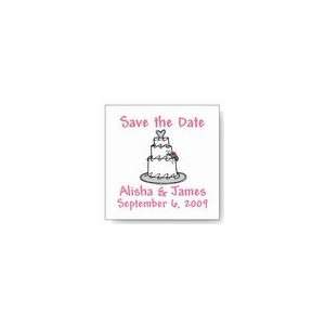  MAG6   Save the Date Whimsical Cake Wedding Magnets 