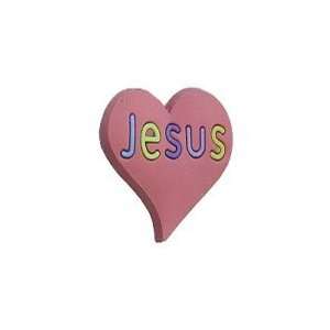    Colorful Jesus Heart Good News Shoe Charms Pack of 25
