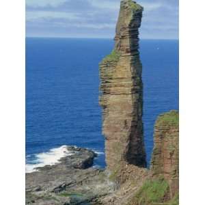 The Old Man of Hoy, Sandstone Sea Stack 137M High, Hoy, Orkney Islands 