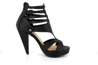   Ankle Strap Platform High Heels. 4.5 inch heel, 0.75 inch platform