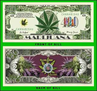 50 Factory Fresh Medical Marijuana 420 Dollar Bills   Hot Seller 