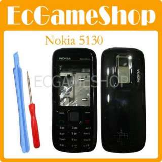 Full Housing cover case Faceplate Nokia 5130 Black New  
