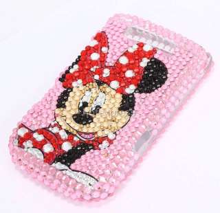Pink Minnie Mouse Bling Case For Blackberry Torch 9800  