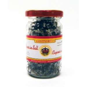 Agostino Recca Capers in Salt 3oz  Grocery & Gourmet Food