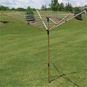  Large Deluxe Bamboo Fold Away Clothes Line: Home & Kitchen