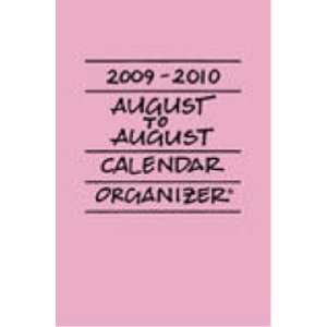  August to August Calendar Organizer 2009 2010 (Peony 
